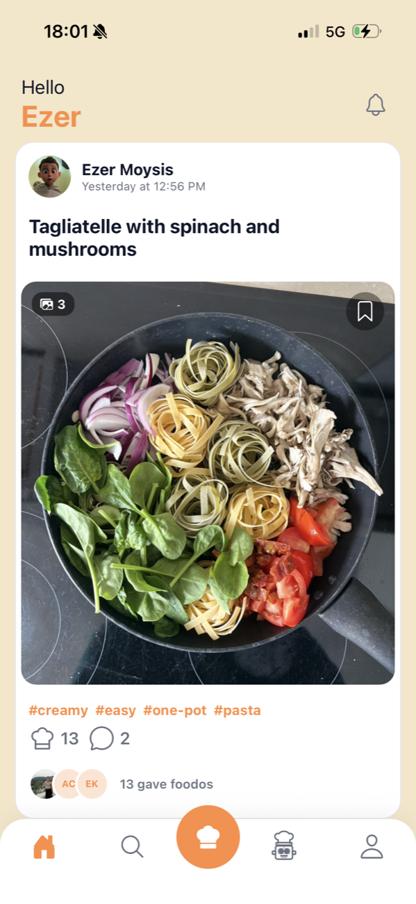 Your cooking feed